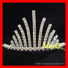 Coroa pequena da tiara do diamante para meninas, tiara da princesa dos miúdos, tiaras e coroas grossas do cabelo